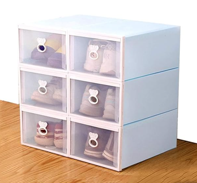 Stackable Shoe Box (6Pcs)