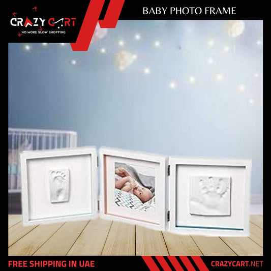 Baby Sweet Memories Photo Double Frame with Clay