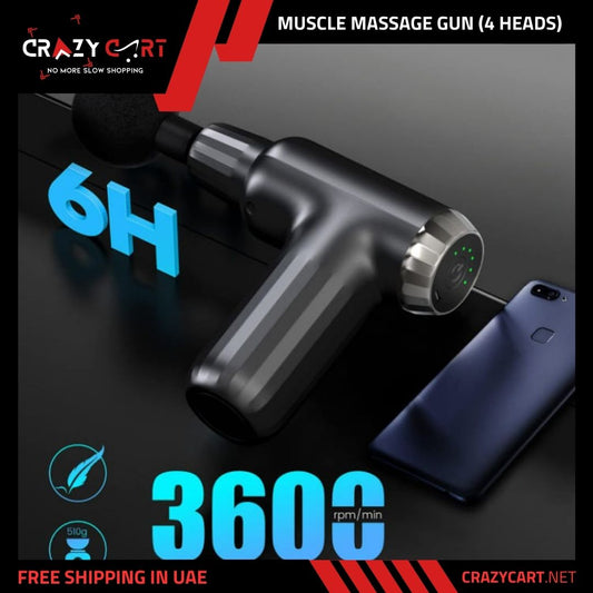 Muscle Massage Gun with 4 Heads