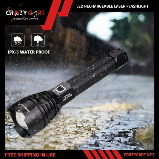 LED Rechargeable Laser Flashlight