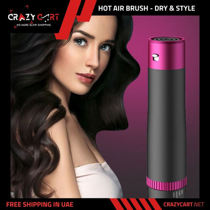 Hot Air Brush: Dry, Style, and Volumize with Ionic Technology (5-in-1)