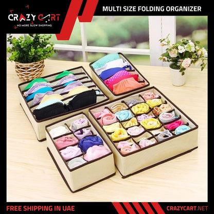 Multi Size Folding Organizer for Socks & Bra