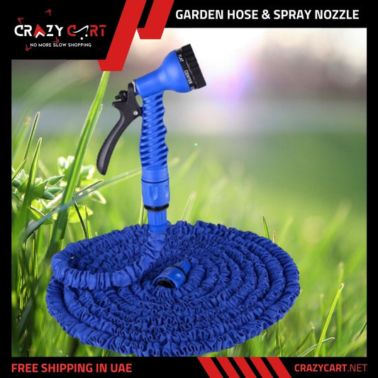 Expandable Garden Hose with Spray Nozzle