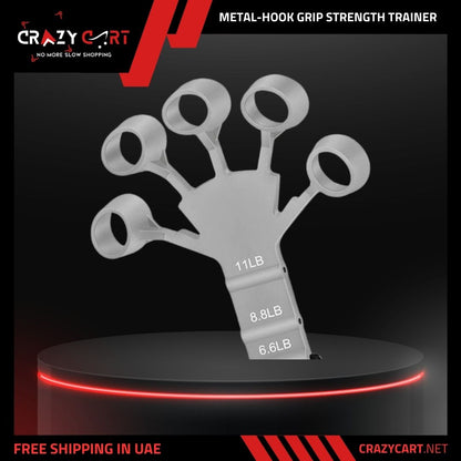 Metal-Hook Grip Strength Trainer