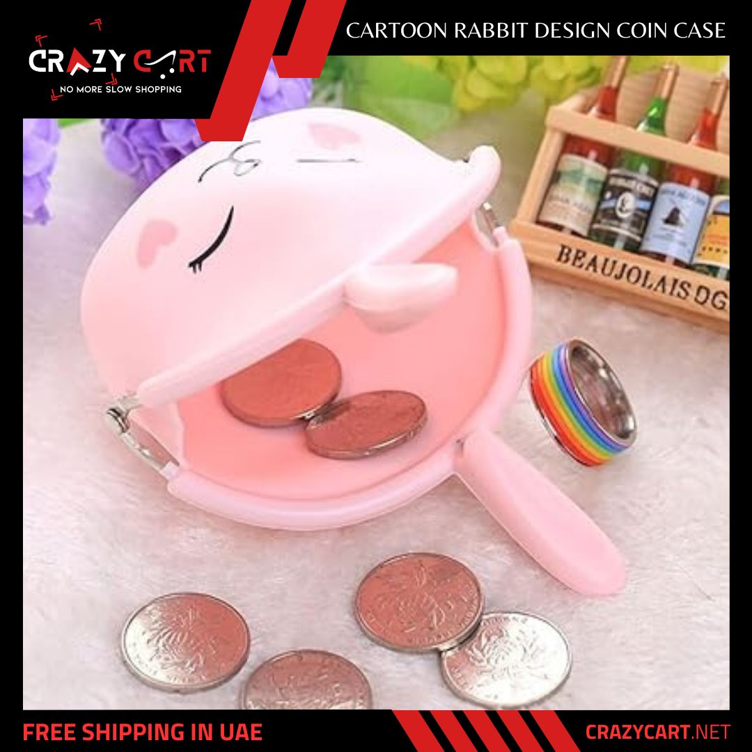 Cartoon Rabbit Design Coin Case