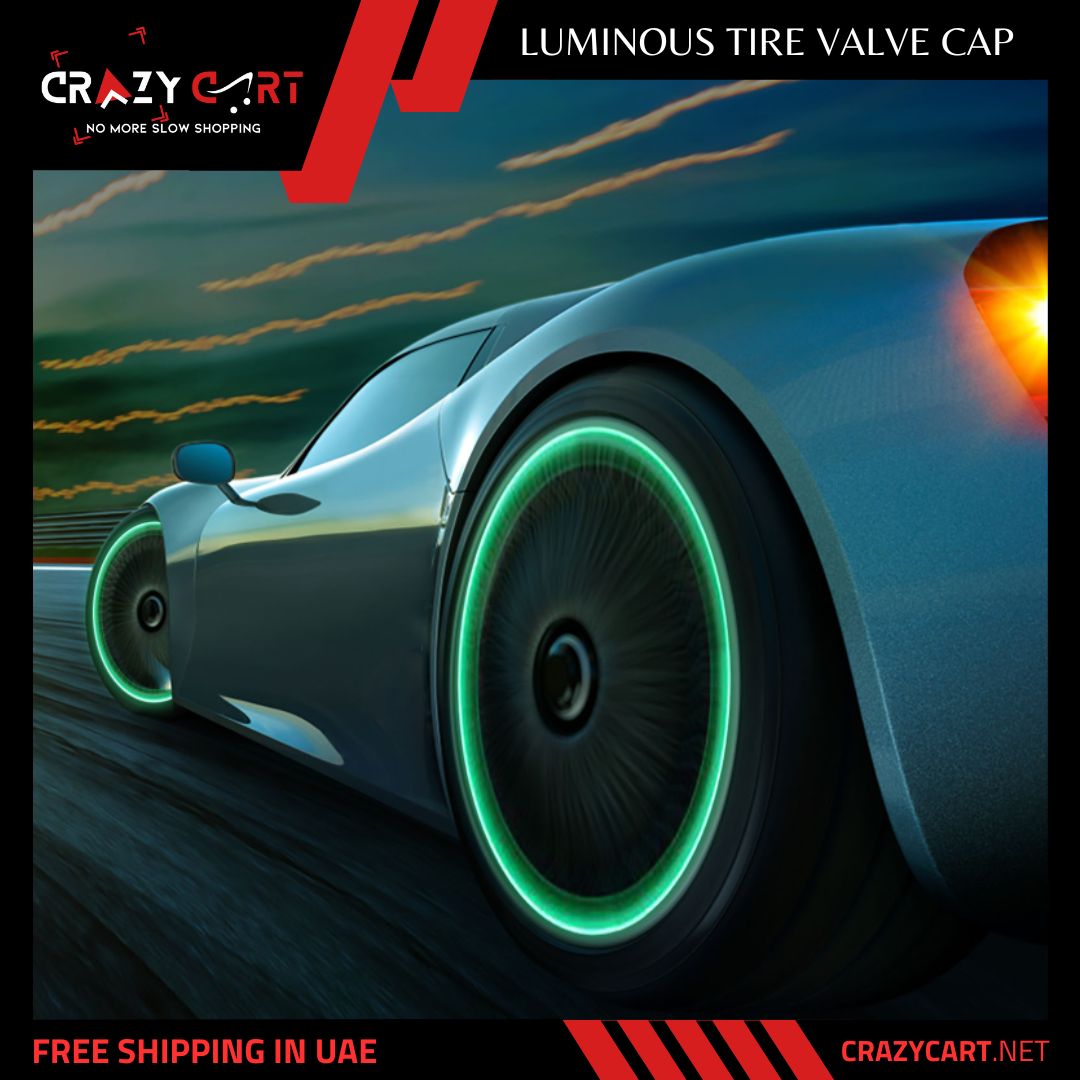Car Luminous Tire Valve Cap (Set of 4)