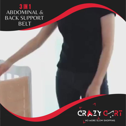 3-in-1 Abdominal & Back Support Belt