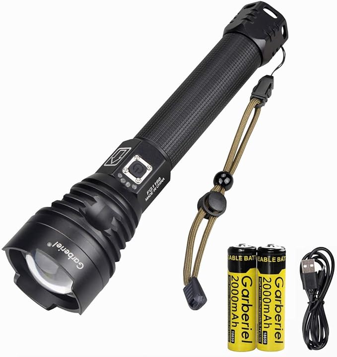P90 LED Rechargeable Laser Flashlight