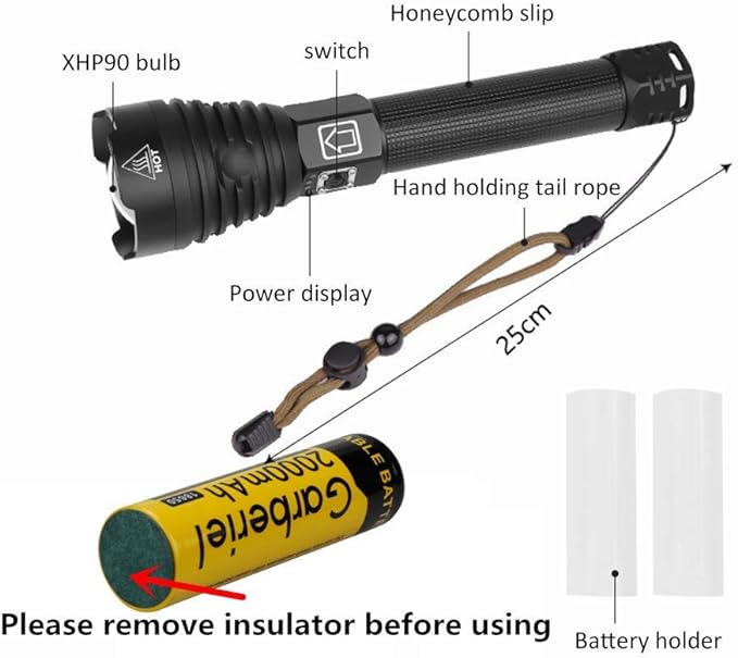 P90 LED Rechargeable Laser Flashlight