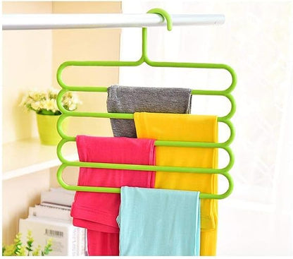 Plastic Five Layer Multii-purpose Clothes Hanger
