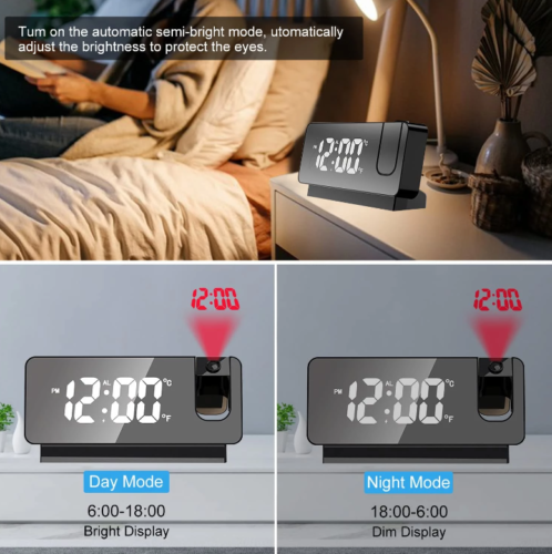 Multi-functional LED Digital Projector Clock